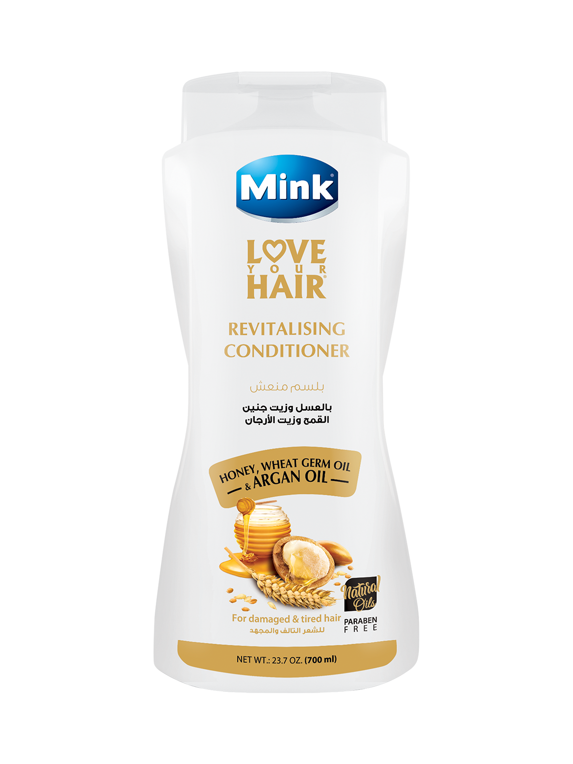 Mink Balsam With Honey, Wheat Germ Oil & Argan Oil 700 ml