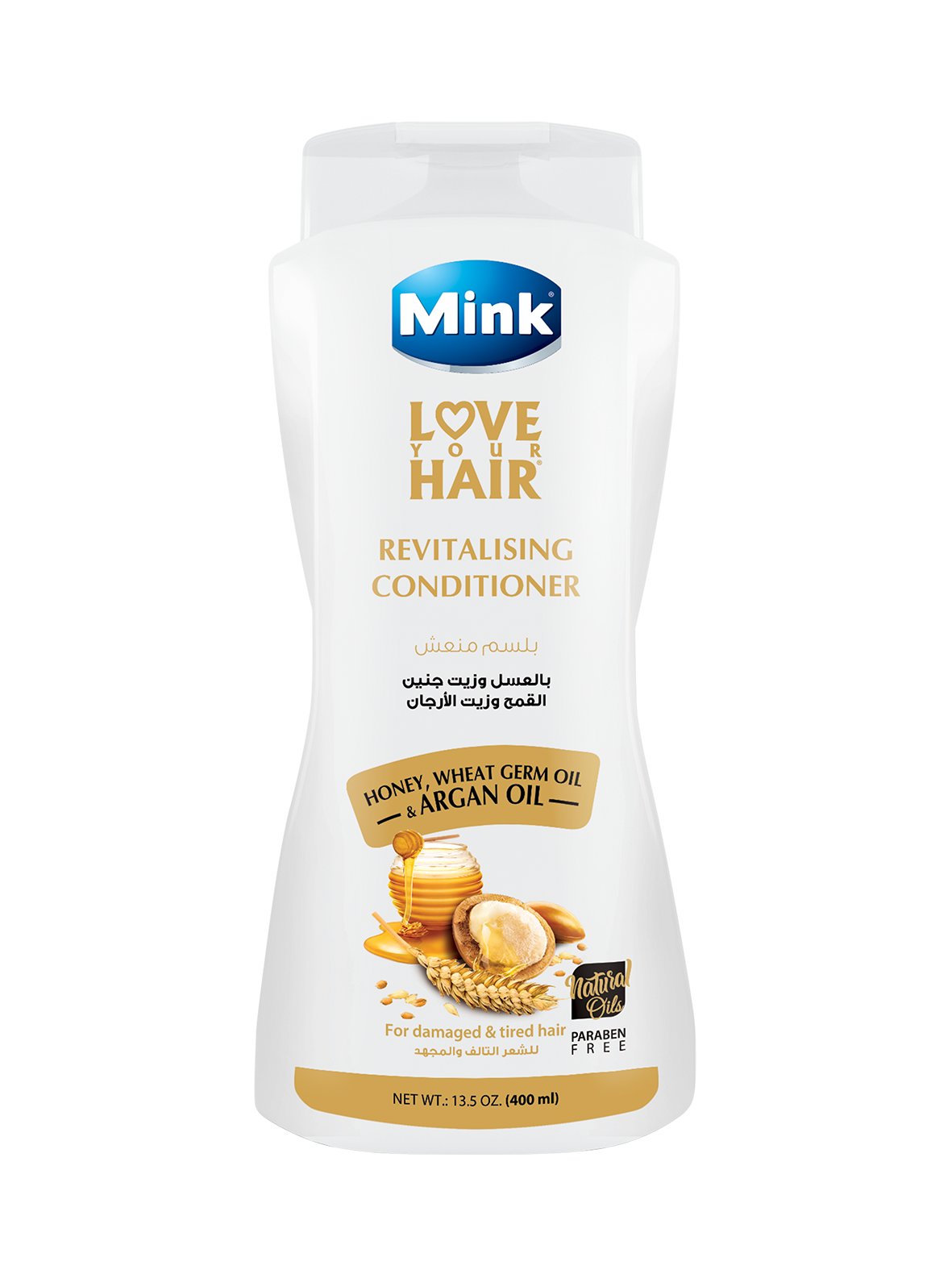 Mink Balsam With Honey, Wheat Germ Oil & Argan Oil 400 ml