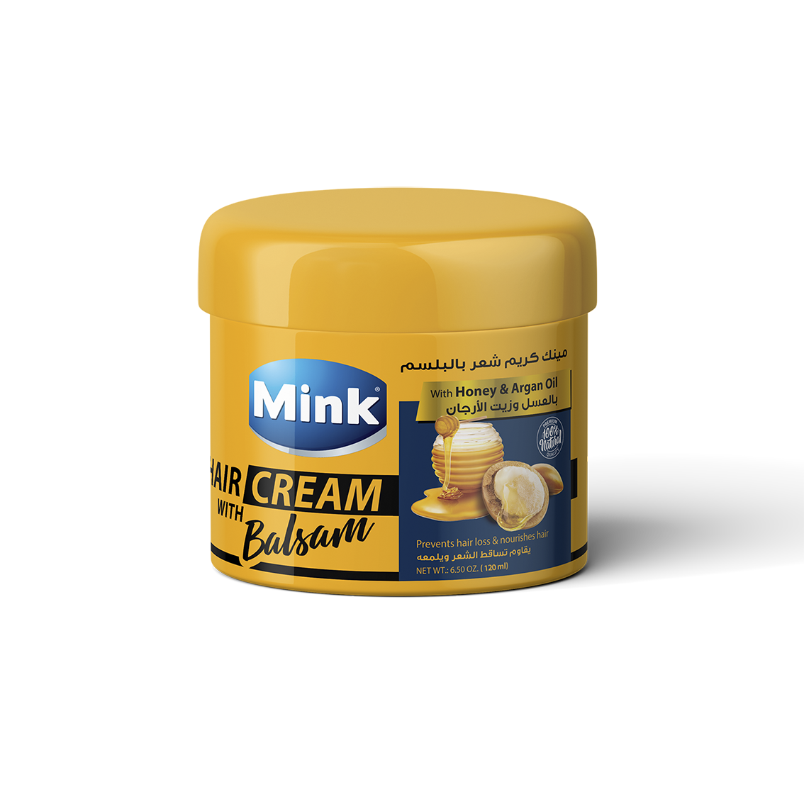 Mink Cream with Balsam with Honey & Argan Oil 120 ml