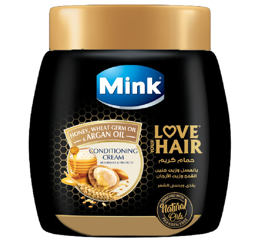 Mink Conditioning With Honey, Argan Oil& Wheat Germ Oil 400 ml